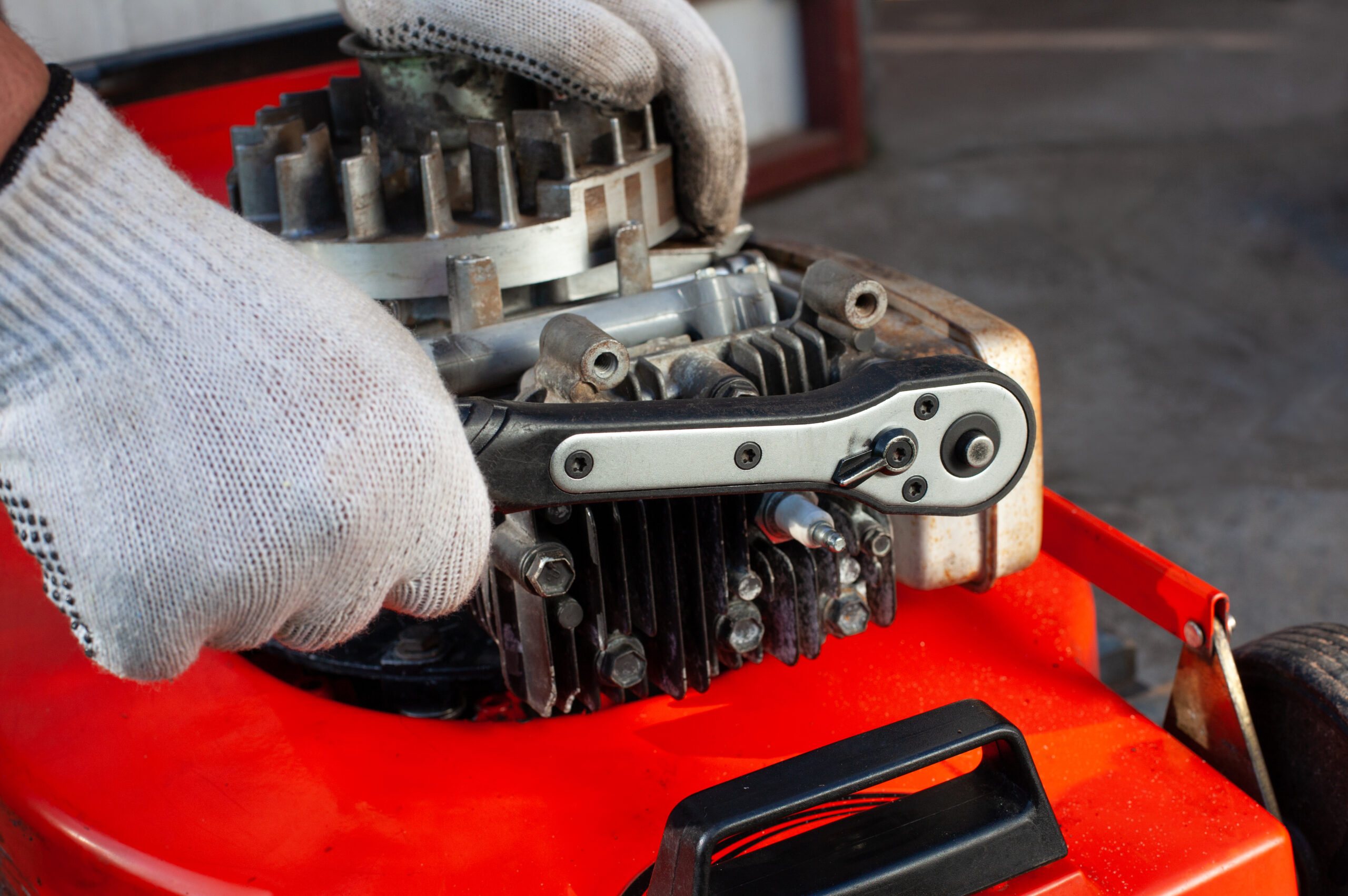 Torque wrench, mower repair