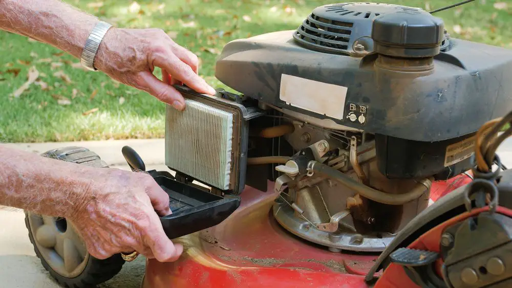 air filter on gas powered lawn mower. -starting a Lawnmower That Won't Start After Sitting - Patricia